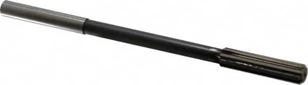 Interstate - 0.43" High Speed Steel 8 Flute Chucking Reamer - Straight Flute, 0.373" Straight Shank - A1 Tooling