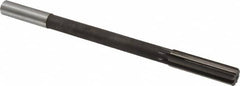 Interstate - 0.611" High Speed Steel 8 Flute Chucking Reamer - Straight Flute, 9/16" Straight Shank - A1 Tooling