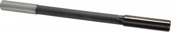 Interstate - 0.624" High Speed Steel 8 Flute Chucking Reamer - Straight Flute, 9/16" Straight Shank - A1 Tooling