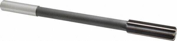 Interstate - 0.69" High Speed Steel 8 Flute Chucking Reamer - Straight Flute, 9/16" Straight Shank - A1 Tooling