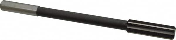 Interstate - 0.71" High Speed Steel 8 Flute Chucking Reamer - Straight Flute, 9/16" Straight Shank - A1 Tooling