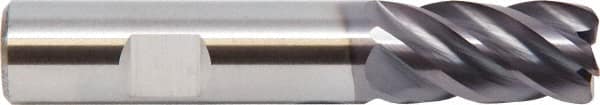 M.A. Ford - 3/8", 7/8" LOC, 3/8" Shank Diam, 2-1/2" OAL, 5 Flute, Solid Carbide Square End Mill - Single End, ALtima Finish, Spiral Flute, 38° Helix, Centercutting, Right Hand Cut, Right Hand Flute - A1 Tooling