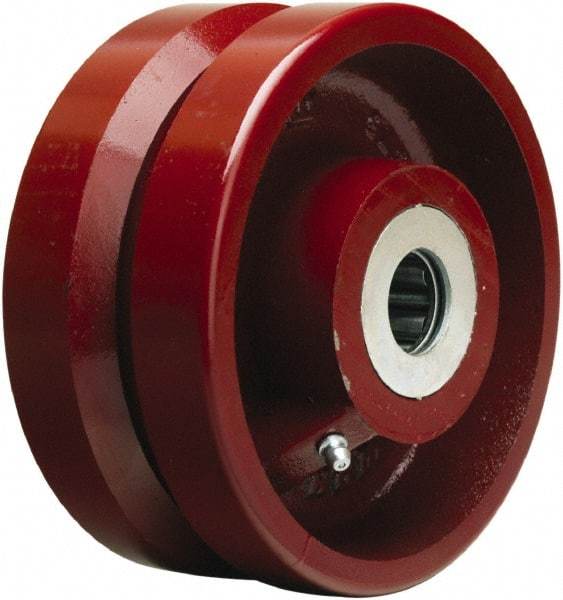 Hamilton - 6 Inch Diameter x 2-3/4 Inch Wide, Cast Iron Caster Wheel - 2,500 Lb. Capacity, 3-1/4 Inch Hub Length, 1-1/4 Inch Axle Diameter, Straight Roller Bearing - A1 Tooling