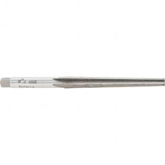 Interstate - 1/4" Small End, 0.38" Large End, 11/32" Shank, 3-1/8" Flute, Brown and Sharpe Taper Reamer #2 - A1 Tooling