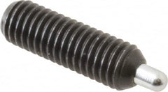 Gibraltar - M8 x 1.25, 25mm Thread Length, 5mm Plunger Projection, Steel Threaded Spring Plunger - 3.43mm Max Plunger Diam, 25mm Plunger Length, 1.5 Lb Init End Force, 4.48 Lb Final End Force, 4mm Hex - A1 Tooling