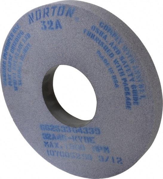 Norton - 14" Diam x 5" Hole x 1-1/2" Thick, K Hardness, 46 Grit Surface Grinding Wheel - Aluminum Oxide, Type 1, Coarse Grade, 1,800 Max RPM, Vitrified Bond, No Recess - A1 Tooling