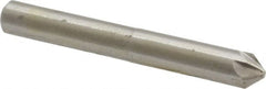 Interstate - 1/4" Head Diam, 1/4" Shank Diam, 6 Flute 82° High Speed Steel Countersink - A1 Tooling