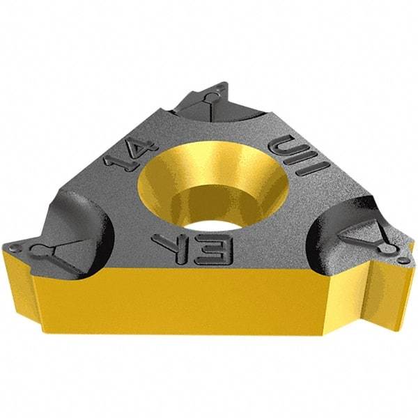 Iscar - 16IRM Internal Right Hand 14 NPT Laydown Threading Insert - Grade IC808, TiAlN Coated Carbide, 9.53mm Inscribed Circle - A1 Tooling