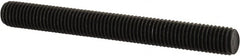 Value Collection - 1/4-28 2-1/4" OAL Fully Threaded Stud - Carbon Steel, Plain Finish - A1 Tooling