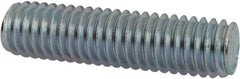 Value Collection - 3/8-16 1-1/2" OAL Fully Threaded Stud - Carbon Steel, Zinc-Plated Finish - A1 Tooling