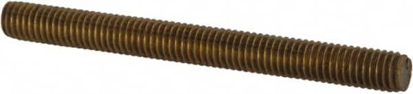 Value Collection - #10-32 2" OAL Fully Threaded Stud - Brass, Plain Finish - A1 Tooling