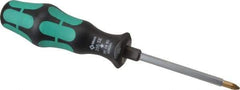 Wera - 3-1/8" Blade Length Posidrive Screwdriver - 7" OAL - A1 Tooling