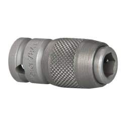 Wera - 1/4" Drive, 1/4" Insert, Hex Drive Bit Adapter - Quick Release, 1-3/16" OAL - A1 Tooling