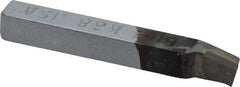 Made in USA - 1/4 x 1/4" Shank, Lead Angle Turning Single Point Tool Bit - BR-4, Grade K68 - Exact Industrial Supply