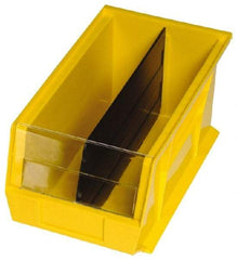 Quantum Storage - 9" Wide x 6.8" High, Black Bin Divider - Use with Quantum Storage Systems - QUS 239CON - A1 Tooling