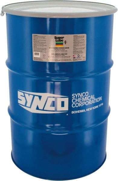 Synco Chemical - 400 Lb Drum Synthetic General Purpose Grease - Translucent White, Food Grade, 450°F Max Temp, NLGIG 2, - A1 Tooling