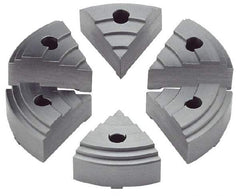 Value Collection - 2.16" Chuck Capacity, JF Attachment, Round Soft Lathe Chuck Jaw - 6 Jaws, Steel - A1 Tooling