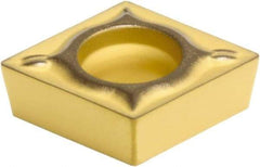 Sumitomo - CCMT21.51 ESU Grade AC810P Carbide Turning Insert - Al2O3 Finish, 80° Diamond, 1/4" Inscr Circle, 3/32" Thick, 1/64" Corner Radius - A1 Tooling