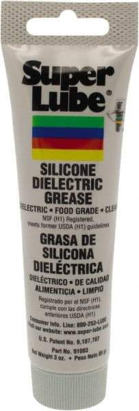 Synco Chemical - 3 oz Tube Silicone General Purpose Grease - Translucent White, Food Grade, 500°F Max Temp, NLGIG 2, - A1 Tooling