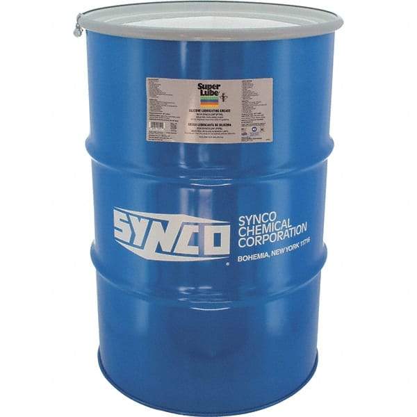 Synco Chemical - 400 Lb Drum Silicone General Purpose Grease - Translucent White, Food Grade, 500°F Max Temp, NLGIG 2, - A1 Tooling