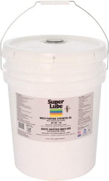 Synco Chemical - 5 Gal Pail Synthetic Multi-Purpose Oil - -42.78 to 232.22°F, SAE 85W, ISO 150, 681.5 SUS at 40°C, Food Grade - A1 Tooling