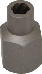 Irwin Hanson - 3/8" Drive Reverse Spiral Flute Hex Bolt Remover - 1/4" Hex, 2" OAL - A1 Tooling