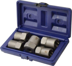 Irwin Hanson - 5 Piece Bolt Extractor Set - 1/2" Drive, Molded Plastic Case - A1 Tooling