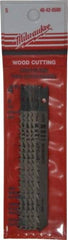 Milwaukee Tool - 4" Long, 6 Teeth per Inch, High Carbon Steel Jig Saw Blade - Toothed Edge, 0.2813" Wide x 0.043" Thick, U-Shank - A1 Tooling