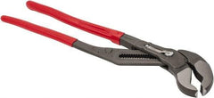 Knipex - 22" OAL, 4-1/2" Max Capacity, 20 Position Adjustable Tongue & Groove Pliers - Standard V-Jaws, Standard Head, Plastic Coated Handles - A1 Tooling