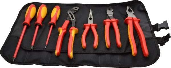 Knipex - 7 Piece Insulated Hand Tool Set - Comes in Tool Roll - A1 Tooling