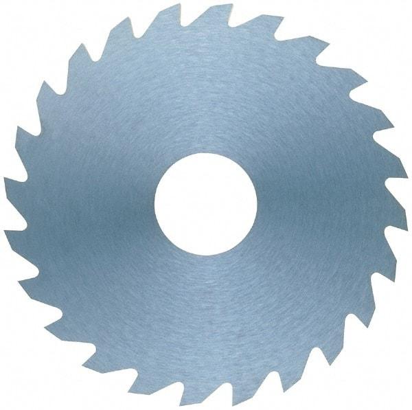 RobbJack - 4" Diam x 0.006" Blade Thickness x 1" Arbor Hole Diam, 36 Tooth Slitting and Slotting Saw - Arbor Connection, Right Hand, Uncoated, Solid Carbide, Concave Ground - A1 Tooling