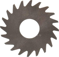 RobbJack - 3/4" Diam x 0.004" Blade Thickness x 1/4" Arbor Hole Diam, 20 Tooth Slitting and Slotting Saw - Arbor Connection, Right Hand, Uncoated, Solid Carbide, Concave Ground - A1 Tooling