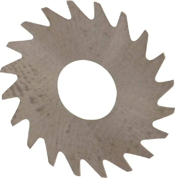 RobbJack - 3/4" Diam x 0.008" Blade Thickness x 1/4" Arbor Hole Diam, 20 Tooth Slitting and Slotting Saw - Arbor Connection, Right Hand, Uncoated, Solid Carbide, Concave Ground - A1 Tooling