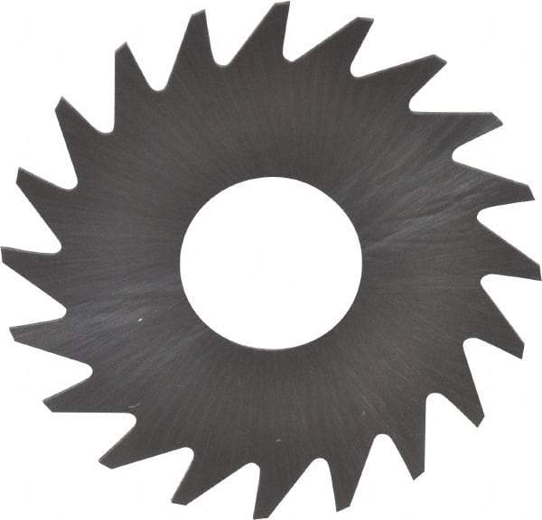 RobbJack - 3/4" Diam x 0.012" Blade Thickness x 1/4" Arbor Hole Diam, 20 Tooth Slitting and Slotting Saw - Arbor Connection, Right Hand, Uncoated, Solid Carbide, Concave Ground - A1 Tooling