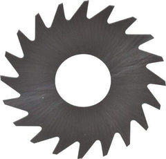 RobbJack - 3/4" Diam x 0.012" Blade Thickness x 1/4" Arbor Hole Diam, 20 Tooth Slitting and Slotting Saw - Arbor Connection, Right Hand, Uncoated, Solid Carbide, Concave Ground - A1 Tooling