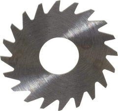 RobbJack - 3/4" Diam x 0.014" Blade Thickness x 1/4" Arbor Hole Diam, 20 Tooth Slitting and Slotting Saw - Arbor Connection, Right Hand, Uncoated, Solid Carbide, Concave Ground - A1 Tooling