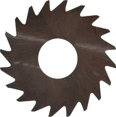 RobbJack - 3/4" Diam x 0.0156" Blade Thickness x 1/4" Arbor Hole Diam, 20 Tooth Slitting and Slotting Saw - Arbor Connection, Right Hand, Uncoated, Solid Carbide, Concave Ground - A1 Tooling