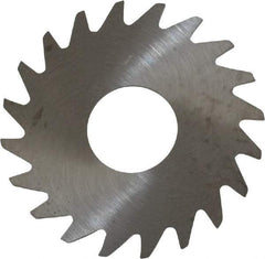 RobbJack - 3/4" Diam x 0.018" Blade Thickness x 1/4" Arbor Hole Diam, 20 Tooth Slitting and Slotting Saw - Arbor Connection, Right Hand, Uncoated, Solid Carbide, Concave Ground - A1 Tooling