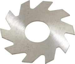 RobbJack - 3/4" Diam x 0.02" Blade Thickness x 1/4" Arbor Hole Diam, 10 Tooth Slitting and Slotting Saw - Arbor Connection, Right Hand, Uncoated, Solid Carbide, Concave Ground - A1 Tooling