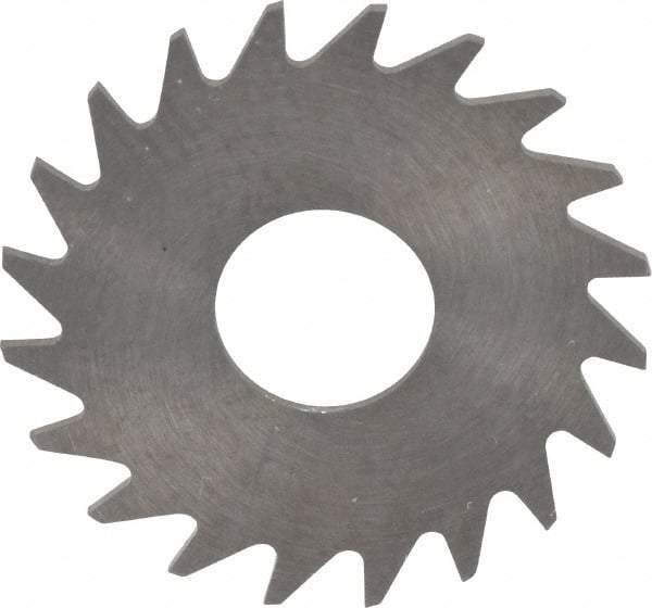 RobbJack - 3/4" Diam x 0.023" Blade Thickness x 1/4" Arbor Hole Diam, 20 Tooth Slitting and Slotting Saw - Arbor Connection, Right Hand, Uncoated, Solid Carbide, Concave Ground - A1 Tooling