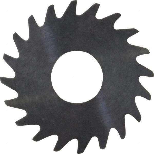 RobbJack - 3/4" Diam x 0.028" Blade Thickness x 1/4" Arbor Hole Diam, 20 Tooth Slitting and Slotting Saw - Arbor Connection, Right Hand, Uncoated, Solid Carbide, Concave Ground - A1 Tooling