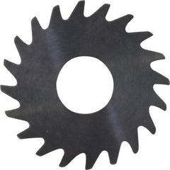 RobbJack - 3/4" Diam x 0.028" Blade Thickness x 1/4" Arbor Hole Diam, 20 Tooth Slitting and Slotting Saw - Arbor Connection, Right Hand, Uncoated, Solid Carbide, Concave Ground - A1 Tooling