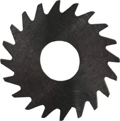 RobbJack - 3/4" Diam x 0.0312" Blade Thickness x 1/4" Arbor Hole Diam, 20 Tooth Slitting and Slotting Saw - Arbor Connection, Right Hand, Uncoated, Solid Carbide, Concave Ground - A1 Tooling