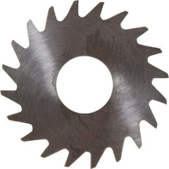 RobbJack - 3/4" Diam x 0.04" Blade Thickness x 1/4" Arbor Hole Diam, 20 Tooth Slitting and Slotting Saw - Arbor Connection, Right Hand, Uncoated, Solid Carbide, Concave Ground - A1 Tooling