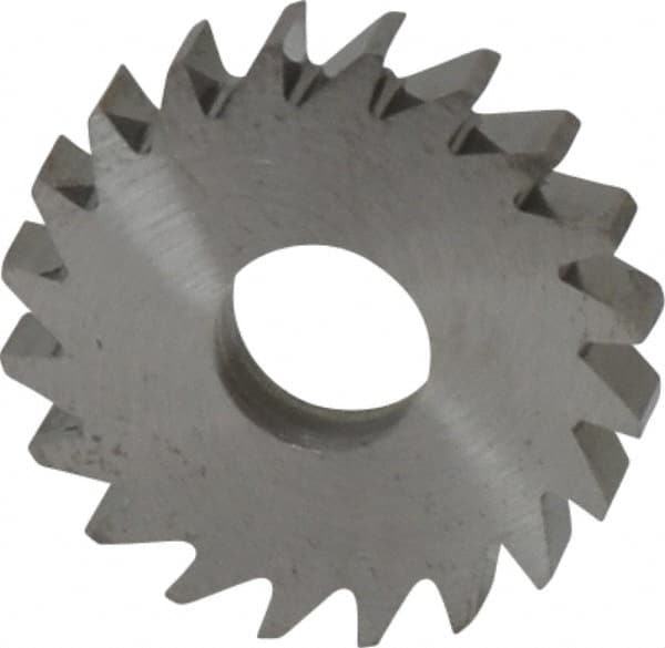 RobbJack - 3/4" Diam x 1/8" Blade Thickness x 1/4" Arbor Hole Diam, 20 Tooth Slitting and Slotting Saw - Arbor Connection, Right Hand, Uncoated, Solid Carbide, Concave Ground - A1 Tooling