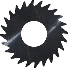 RobbJack - 1" Diam x 0.004" Blade Thickness x 3/8" Arbor Hole Diam, 24 Tooth Slitting and Slotting Saw - Arbor Connection, Right Hand, Uncoated, Solid Carbide, Concave Ground - A1 Tooling