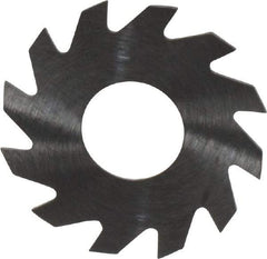 RobbJack - 1" Diam x 0.023" Blade Thickness x 3/8" Arbor Hole Diam, 12 Tooth Slitting and Slotting Saw - Arbor Connection, Right Hand, Uncoated, Solid Carbide, Concave Ground - A1 Tooling