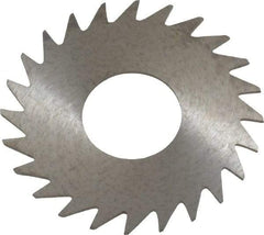 RobbJack - 1" Diam x 0.023" Blade Thickness x 3/8" Arbor Hole Diam, 24 Tooth Slitting and Slotting Saw - Arbor Connection, Right Hand, Uncoated, Solid Carbide, Concave Ground - A1 Tooling