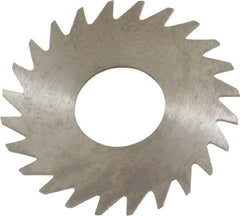 RobbJack - 1" Diam x 0.025" Blade Thickness x 3/8" Arbor Hole Diam, 24 Tooth Slitting and Slotting Saw - Arbor Connection, Right Hand, Uncoated, Solid Carbide, Concave Ground - A1 Tooling