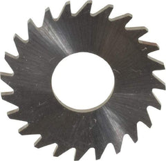 RobbJack - 1" Diam x 1/16" Blade Thickness x 3/8" Arbor Hole Diam, 24 Tooth Slitting and Slotting Saw - Arbor Connection, Right Hand, Uncoated, Solid Carbide, Concave Ground - A1 Tooling